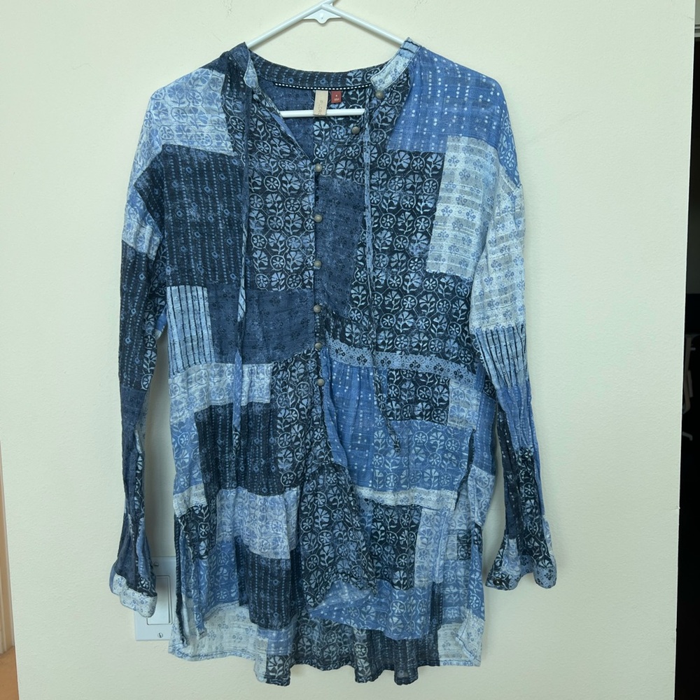 Anthropologie quilted top
